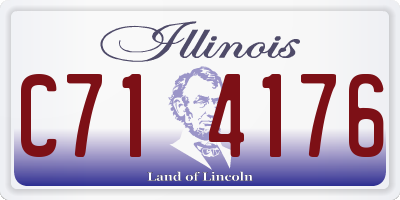 IL license plate C714176
