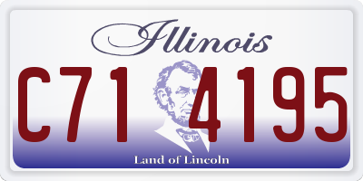 IL license plate C714195