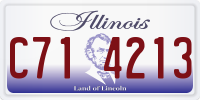 IL license plate C714213
