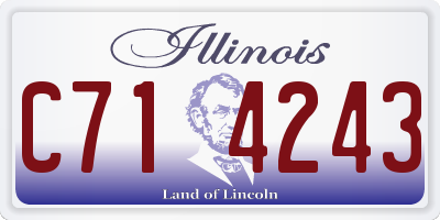 IL license plate C714243