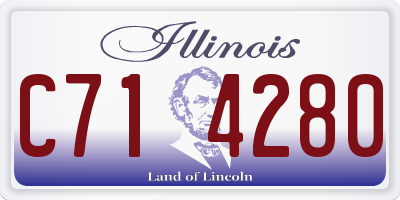 IL license plate C714280