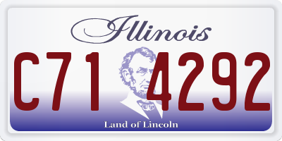 IL license plate C714292