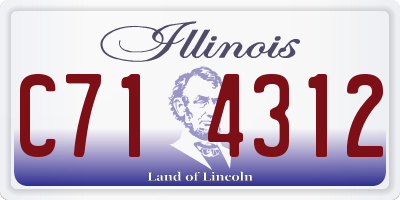 IL license plate C714312