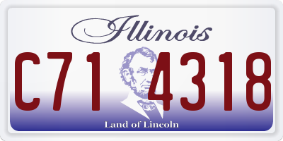 IL license plate C714318