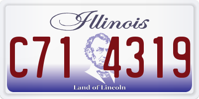 IL license plate C714319