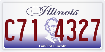 IL license plate C714327