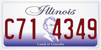 IL license plate C714349