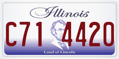 IL license plate C714420