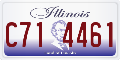 IL license plate C714461