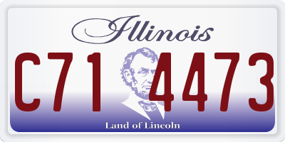 IL license plate C714473