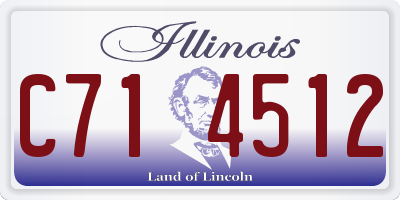 IL license plate C714512