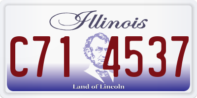IL license plate C714537