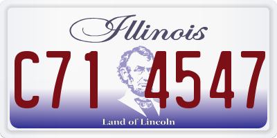IL license plate C714547