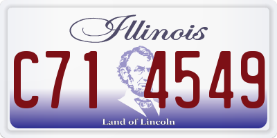 IL license plate C714549