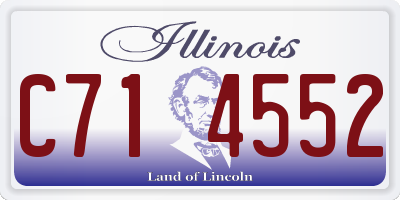 IL license plate C714552