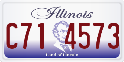 IL license plate C714573