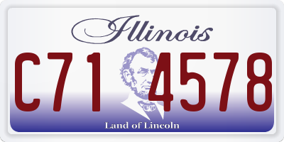 IL license plate C714578