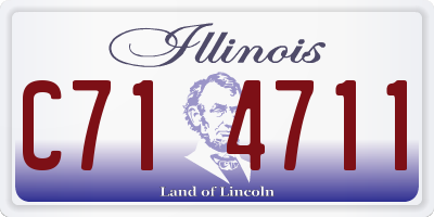 IL license plate C714711