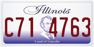 IL license plate C714763