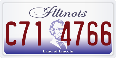 IL license plate C714766