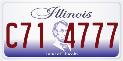 IL license plate C714777