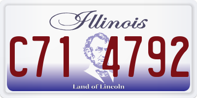 IL license plate C714792