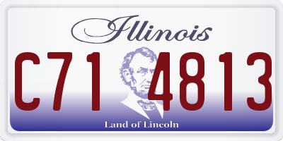 IL license plate C714813