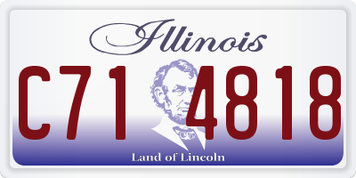 IL license plate C714818