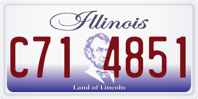 IL license plate C714851