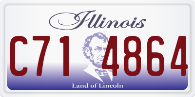 IL license plate C714864