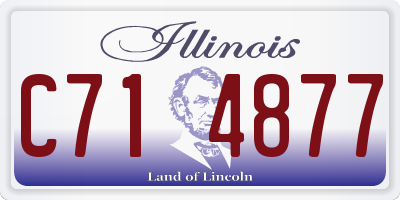 IL license plate C714877