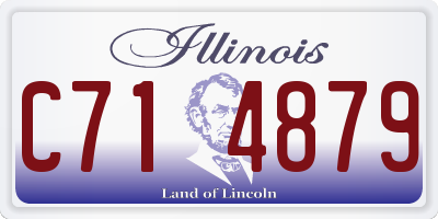 IL license plate C714879