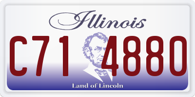 IL license plate C714880