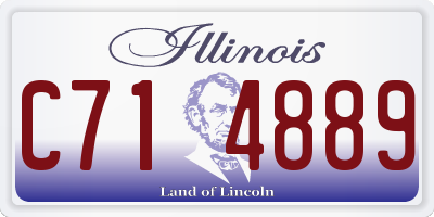 IL license plate C714889
