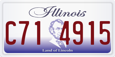 IL license plate C714915
