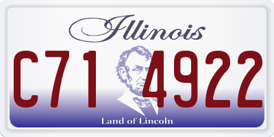 IL license plate C714922