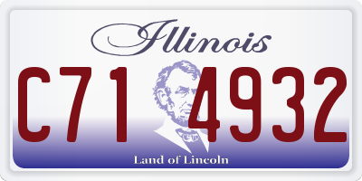 IL license plate C714932