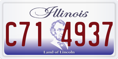 IL license plate C714937