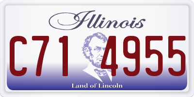 IL license plate C714955