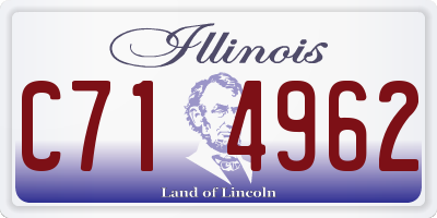 IL license plate C714962