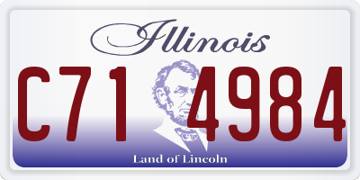 IL license plate C714984