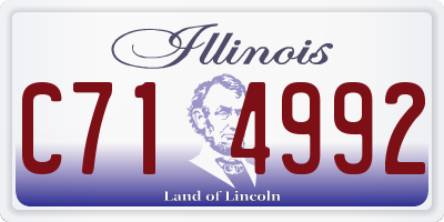IL license plate C714992