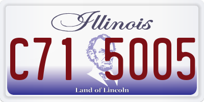 IL license plate C715005