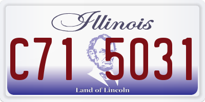 IL license plate C715031