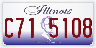 IL license plate C715108