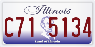 IL license plate C715134