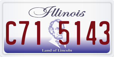 IL license plate C715143