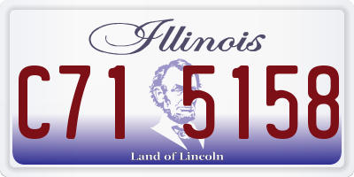 IL license plate C715158