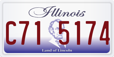 IL license plate C715174