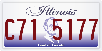 IL license plate C715177
